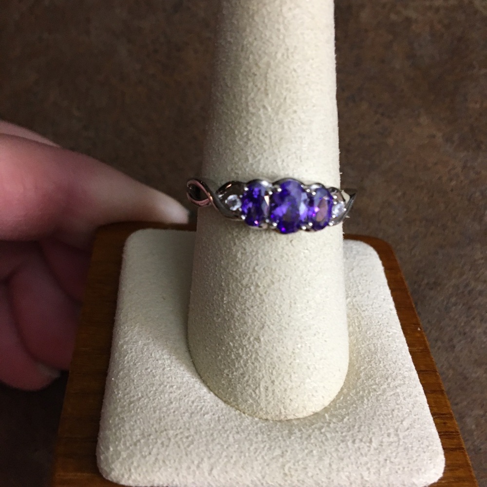 Sterling and amethyst ring